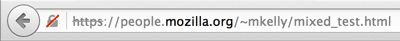Firefox gray padlock