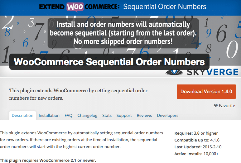 WooCommerce Sequential Order Numbering