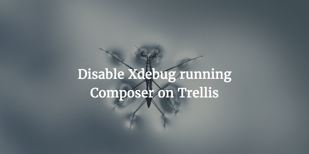 Disable Xdebug running Composer on Trellis